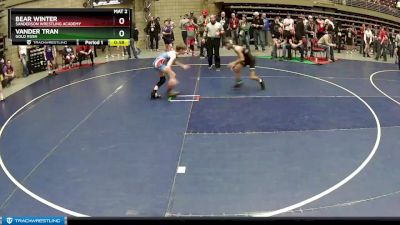 79 lbs Cons. Round 5 - Vander Tran, Gold Rush vs Bear Winter, Sanderson Wrestling Academy