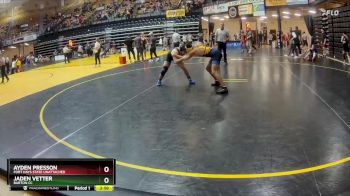 141 lbs Cons. Round 1 - Jaden Vetter, Barton CC vs Ayden Presson, Fort Hays State Unattached