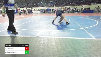 161 lbs Semifinal - Addison Pryor, Pryor Tigers Wrestling vs Jaylee Simmons, Harrah