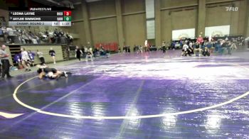 155 lbs Champ. Round 3 - Jaylee Simmons, Harrah vs Leona Layne, Rockwall