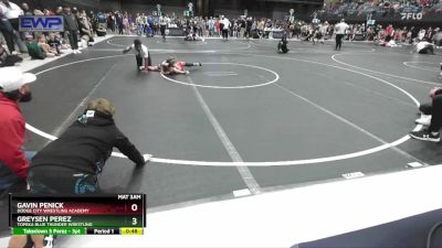 64 lbs Round 1 - Gavin Penick, Dodge City Wrestling Academy vs Greysen Perez, Topeka Blue Thunder Wrestling