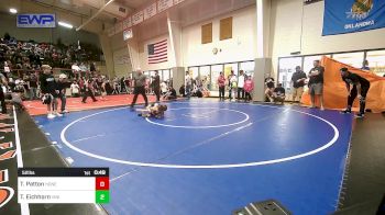 52 lbs Consi Of 4 - Tillman Patton, Honey Badgers Wrestling Club vs Teagan Eichhorn, Vinita Kids Wrestling