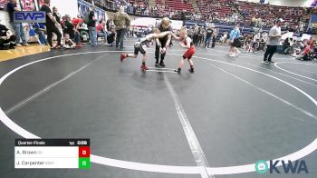 52 lbs Quarterfinal - Ax Brown, Duncan Demons vs John Carpenter, Best Trained