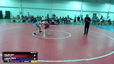 114 lbs 4th Wrestleback (16 Team) - Caleb Asa, Indiana vs Logan Price, Florida