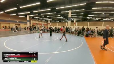 120 lbs Cons. Round 3 - Brailen Bullard, Texas vs Jace Cannon, Warrior Trained Wrestling