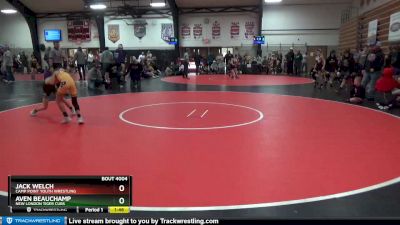 1 lbs Round 1 - Jack Welch, Camp Point Youth Wrestling vs Aven Beauchamp, New London Tiger Cubs