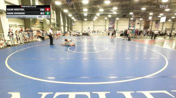 170 lbs Round Of 32 - Gage Wentzel, TNWC Silver Fox vs Gabe Johnson, Micky's Maniacs Blue