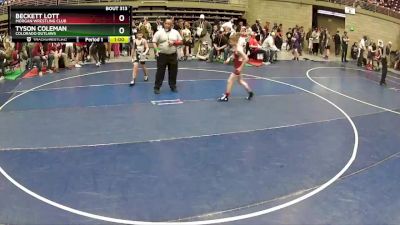 86 lbs Semifinal - Tyson Coleman, Colorado Outlaws vs Beckett Lott, Morgan Wrestling Club