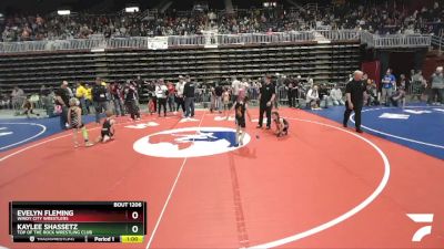 62 lbs Cons. Semi - Kaylee Shassetz, Top Of The Rock Wrestling Club vs Evelyn Fleming, Windy City Wrestlers