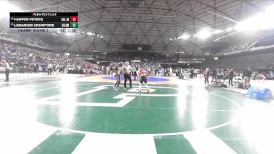 Boys 3A 144 lbs Champ. Round 2 - Lamarion Crawford, Highline vs Harper Peters, Ballard