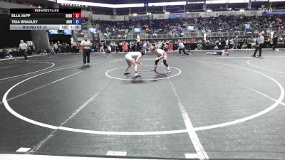 97.6-107.2 lbs Round Of 32 - Ella Japp, Nebraska Wrestling Academy vs Teja Bradley, Adrian Blackhawks Wrestling