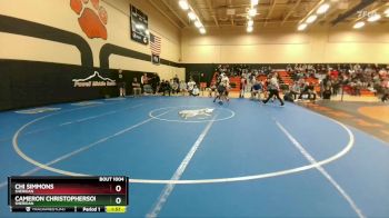 106 lbs Quarterfinal - Cameron Christopherson, Sheridan vs Chi Simmons, Sheridan