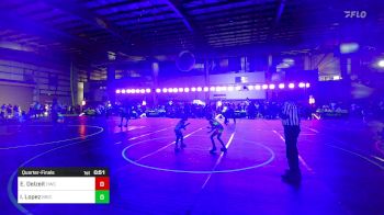 58 lbs Quarterfinal - Everly Delzeit, Hwc vs Isabelle Lopez, Brighton WC