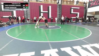 285 lbs 7th Place - Diego Gutierrez Serrano, Shepherd Hill vs Justin Gonzalez, Marblehead/Swampscott