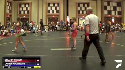 100 lbs Round 2 - Lauren MacGregor, K-Bay WC vs Delaney Tackett, Pursuit Wrestling