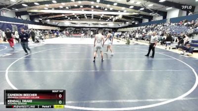 184 lbs Cons. Round 2 - Kendall Drake, Wyoming Seminary vs Cameron Beecher, Onondaga Community College