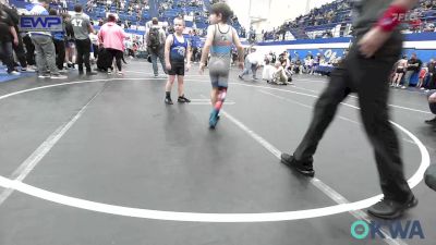 83 lbs Semifinal - Mason McDaniel, Chickasha Youth Wrestling vs Levi West, Woodland Wrestling Club