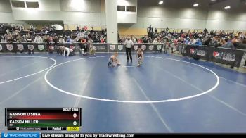 93 lbs Champ. Round 1 - Kaesen Miller, MN vs Gannon O`Shea, IA