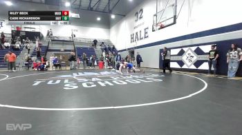 140 lbs Final - Riley Beck, Moore Middle vs Cade Richardson, Bartlesville High School