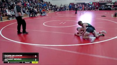 114 lbs Quarterfinal - Tucker Skluzacek, Tri-City United vs Anthony Nichols, Edina