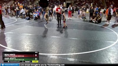 56 lbs 3rd Place Match - Kase Gouty, Pueblo County Wrestling Club vs Beau Kintz, Pikes Peak Warriors Wrestling