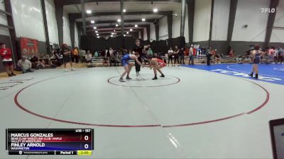 157 lbs 3rd Place Match - Marcus Gonzales, Bear Claw Wrestling Club- Maple Valley Jr Wrestling vs Finley Arnold, Washington