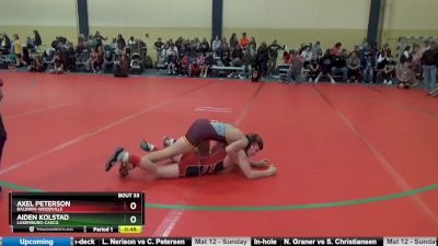 90 lbs Cons. Round 2 - Axel Peterson, Baldwin-Woodville vs Aiden Kolstad, Luxemburg-Casco