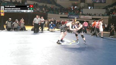 165 lbs Consolation - Tyler Moore, Gaffney vs Broden Mitcheson, Fort Mill