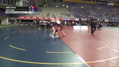 145 lbs 2nd Wrestleback (16 Team) - Emma Coyle, Schreiner University vs Zoey Lints, Elmira College