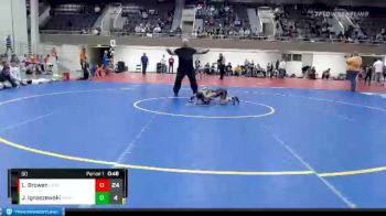 50 lbs Placement (4 Team) - Landen Browen, LPGE/B Wolves vs Jordy Ignaszewski, Maple River/United South Central