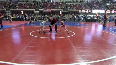 50 lbs Champ. Round 1 - Hattie Brown, Team Real Life vs Jayde Red Tomahawk, Heights Wrestling Club