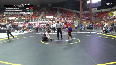 235 lbs Cons. Round 3 - Summer Bradshaw, Osawatomie Hs vs Brooklyn Davis, Shawnee Mission-Bishop Miege Hs