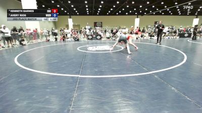 132 lbs 3rd Place Match - Kenneth Barnes, Cardinal Wrestling Club vs Avery Rios, Westmoore High School Wrestling