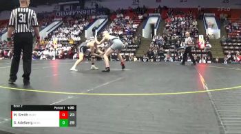 157 lbs Quarterfinals (8 Team) - Malcolm Smith, Martin/Climax Scott HS vs Grant Adelberg, New Lothrop HS