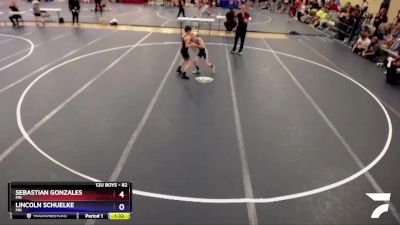 82 lbs Cons. Round 2 - Lincoln Schuelke, MN vs Sebastian Gonzales, MN