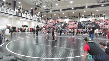 45 lbs Consi Of 4 - Noah Tillison, Fort Gibson Youth Wrestling vs Blakely Burchett, Raw Wrestling Club