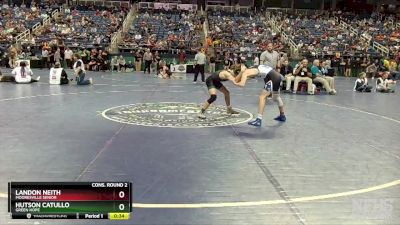 4A 120 lbs Cons. Round 2 - Hutson Catullo, Green Hope vs Landon Neith, Mooresville Senior