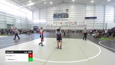 130 lbs Consi Of 16 #2 - Michael Dale, Lions WC vs Elijah Rothert, Silverback WC