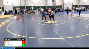 157 lbs Quarterfinal - Samajay Alboyd, Pratt Community College vs Brandon Kidd Jr., Ottawa University