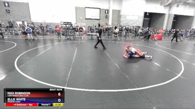 108 lbs Quarterfinal - Max Robinson, Lodi Wrestling Club vs Ellis White, Prairie Farm