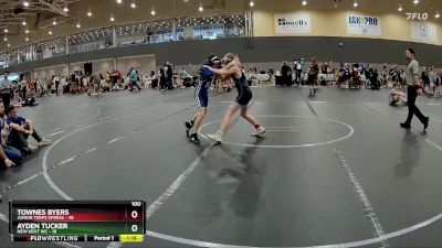 100 lbs Round 5 (6 Team) - Ayden Tucker, New Kent WC vs Townes Byers, Junior Terps Xpress