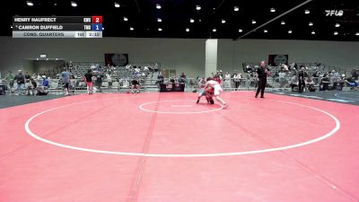 150 lbs Cons. Quarters - Henry Haufrect, KWC vs Camron Duffield, Team Missouri Select