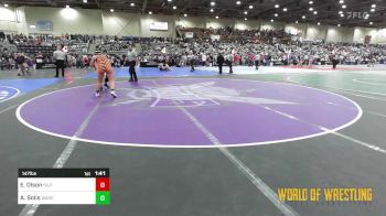 147 lbs Quarterfinal - Ellah Olson, Silver State Wrestling Academy vs Areli Solis, Wasco Wrestling