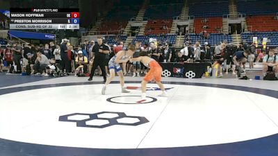 120 lbs Cons. Sub-rd Of 32 - Mason Hoffman, Oklahoma vs Preston Morrison, Illinois