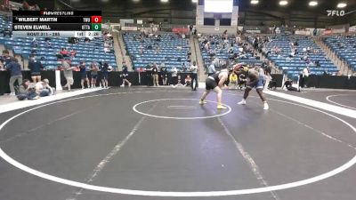 285 lbs Cons. Round 3 - Steven Elwell, Ottawa University vs Wilbert Martin, Texas Wesleyan