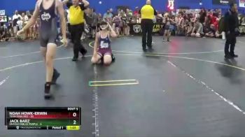 135 lbs Round 2 (6 Team) - Noah Howk-Erwin, Team Iowa Red vs Jack Barz, Untouchables Purple