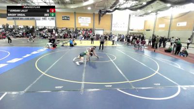 132 lbs Round Of 16 - Jordan Lally, East Greenwich vs Brody Drzal, Smithfield