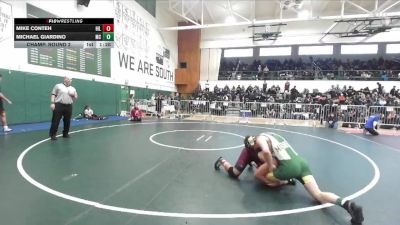 165 lbs Champ. Round 2 - Michael Giardino, Mira Costa vs Mike Conteh, Hillcrest