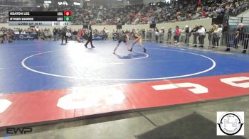 84 lbs Consi Of 16 #1 - Keaton Lee, Carl Albert vs Ryker Dawes, Sand Springs Jr High