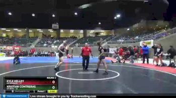 182 lbs Round 2 (4 Team) - Kyle Kelley, 6A Newberg vs Kristian Contreras, 6A Bend